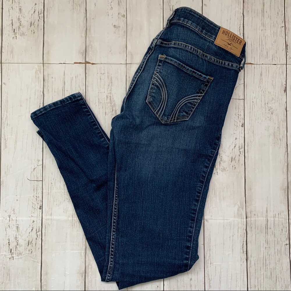 HOLLISTER Blue Skinny Denim Jeans Size 5R W27 L31